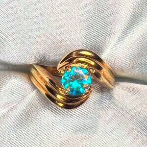 Gold-Plated Opal Ring